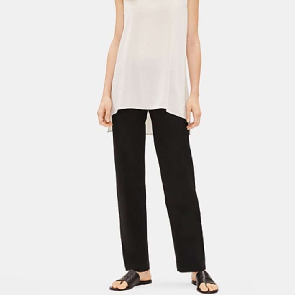 EILEEN FISHER Women's EUC System Stretch Crepe EETK‎ Straight Pants | Size PL
